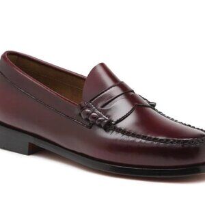 G.H. Bass Weejuns Logan Penny Loafer Burgundy Gloss Leather Men's Size 7.5 D NEW